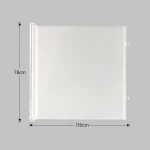 Barrière en maille respirente pour bébé Sécurité escaliers portes Parc pliant portable Design moderne et durable Équipement bébé essentiel 78x110cm