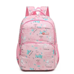 Sac à dos enfants école grande capacité design ludique motifs lapins S Sport résistant léger