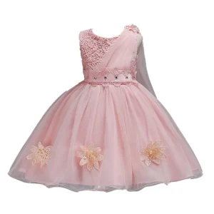 Robe de mariage pour filles en tulle et dentelle style classique princesse longueur genou occasions spéciales enfant Robe de mariage pour filles en tulle et dentelle style classique princesse longueur genou occasions spéciales enfant