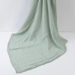 Couverture en mousseline de coton pour bébé serviette de bain légère accessoire multiusages en coton bio style minimaliste Couverture en mousseline de coton pour bébé serviette de bain légère accessoire multiusages en coton bio style minimaliste