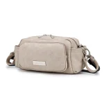Sac à langer multifonction Soboba bandoulière réglable grande capacité design minimaliste maternité 036m beige clair sacoche messager