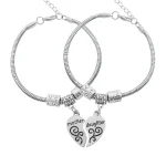 Bracelet d&rsquo;épissure d&rsquo;amour pour mère et fille, pendentif personnalisé à la mode, accessoires de bijoux, cadeau d&rsquo;anniversaire pour la fête des mères