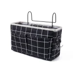 Organisateur suspendu portable en lin pour bébé sac à couches rangement berceau accessoire lit bébé design moderne écolo sécurité qualité supérieure