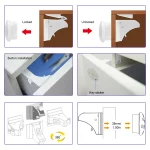 Loquets de sécurité pour enfants serrures magnétiques à l&rsquo;épreuve des bébés pour tiroirs armoires Protection des enfants systèmes de sécurité à l&rsquo;épreuve des enfants pour la maison