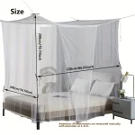 Moustiquaire blanche antiinsectes grande taille protection bébé camping extérieur intérieur respirante portable