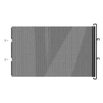 Barrière de sécurité bébé intérieure maille métallique noire 68cm barrière d&rsquo;escalier sans perçage facile à installer protection animaux de compagnie