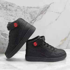 Chaussures SpiderMan garçons sneakers montantes cuir synthétique antiglissante logo toile d&rsquo;araignée sécurité enfants 46 ans