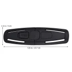 Bouton de sécurité de ceinture voiture noir accessoire universel bébé enfant clip poitrine fixation durable design moderne pratique et sécurisé