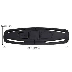 Bouton de sécurité de ceinture voiture noir accessoire universel bébé enfant clip poitrine fixation durable design moderne pratique et sécurisé