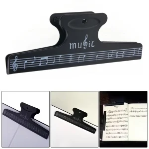 Portepartition musical compact ABS noir blanc notes design moderne portable durabilité élevé qualité Portepartition musical compact ABS noir blanc notes design moderne portable durabilité élevé qualité