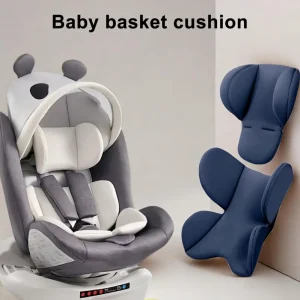 Coussin de siège pour bébé support de tête et corps compatible voiture et poussette antidécubitus matelas ergonomique nouveauné et toutpetits