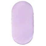 Coussin de lit bébé en satin doux couffin ajusté tissu moelleux couleur violet clair accessoire confortable pour berceau