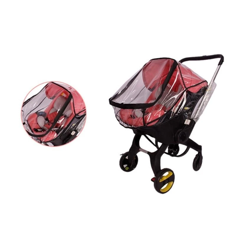 Parevent poussette imperméable transparent bébé protection intempéries siège poussette design moderne matériau doux haute qualité