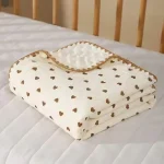 Couverture bébé en polaire douce Emmaillotage nouveauné literie bébé confortable et sécuritaire