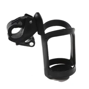 Portegobelet pour vélo bébé accessoire poussette support bouteille design épuré noir pratique et sécuritaire