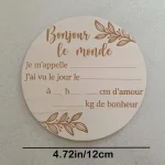 Cuillère en bambou écoénergique pour bébé accessoire bébé en bois naturel cuillère sans BPA durableปลอดDisposable cadeau naissance bébé fille garçon
