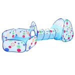 Ensemble Jeu Enfants 3en1 Tente Tunnel Ballon PopUp Extérieur Intérieur Cadeau Éveil Sécurité Matériaux Résistants Étanche Facile Nettoyage