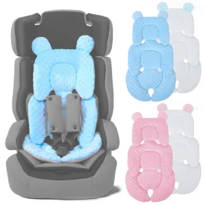 Coussin de siège auto bébé doux et sécurisant tissu moelleux oreilles en peluche 多色可选 universel accessoire de sécurité confort optimal pour enfant