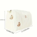 Mommy Me  Sac à couches Patchwork Organisateur de voyage Sac à main en Polyester Motifs Oursons Multifonctionnel Lavable à la main