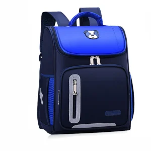 Sac à dos réfléchissant pour enfants design ours matériau nylon compartiment principal bretelles ajustables style ludique portable école loisirs nouvelle collection 2024