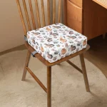 Coussin de siège démontable pour enfants lavable chaise bébé école primaire  bleu 2