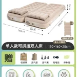 Matelas gonflable extérieur pliable double tente camping intérieur lit portable gonflage rapide PVC durable