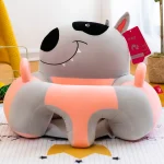 Coussin appuisiège canapé bébé apprentissage assise confortable peluche animaux nid douillet lavable