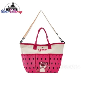 Disney sac à couches Lotso Toy Story 3 bébé filles garçons sac fourretout rose beige pastèques 06 ans maternité外出 sac de rangement spacieux adjustable épaule sangle