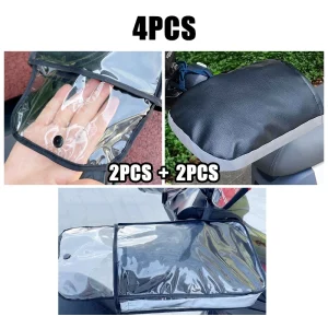Sacs de rangement pour scooter moto storage sécurisé sacs transparent et noir design moderne fonctionnel antiintempéries 2 pièces Sacs de rangement pour scooter moto storage sécurisé sacs transparent et noir design moderne fonctionnel antiintempéries 2 pièces
