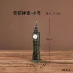 Big Ben miniature horloge Londres décoration bureau style rétro collection intérieure cadeau souvenir artisanal