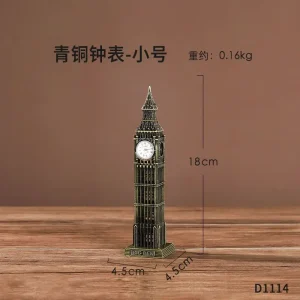 Big Ben miniature horloge Londres décoration bureau style rétro collection intérieure cadeau souvenir artisanal Big Ben miniature horloge Londres décoration bureau style rétro collection intérieure cadeau souvenir artisanal