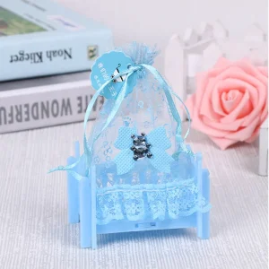Boîte à bonbons prénatale anniversaire fournitures fête mariage boîte berceau personnalisée sac cadeau 12 pièces sécurisé usage multiple design élégant qualité premium