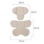 Coussin de poussette universel pour bébé tapis de chariot respirant et doux pour enfants doublure de support multifonctionnelle coussin de siège pour bébé