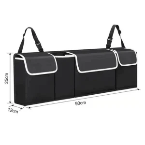 Organisateur de coffre de voiture, sac de rangement de siège arrière, haute capacité, multi-usage, Oxford, organisateurs arrière de siège de voiture, intérieur d&rsquo;automobile
