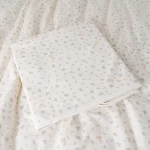 Couverture bébé 90×90 cm housse poussette coton 100% jungle deer douce swaddle bain drap berceau étoffe respirante nouvelle naissance