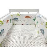Tour de lit bébé en polyester design dinosaure 200×30 cm protection et confort sécurité pour bébé style moderne