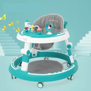Trotteur bébé Hineile multifonctionnel pliable réglable avec musique miroir boutons colorés roulettes siège rembourré design moderne pour 12 ans Trotteur bébé Hineile multifonctionnel pliable réglable avec musique miroir boutons colorés roulettes siège rembourré design moderne pour 12 ans
