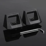 Supports en acier pour haltères et barre de traction accessoires de musculation design moderne facile à utiliser noir acier robuste 2 pièces idéal pour entraînement musculation fitness home gym