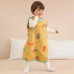 Gigoteuse intercalaire bébé en coton bio sans produits chimiques printemps automne hiver 13 ans sans manches ajustable doux et sécurisant