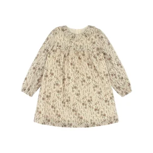 Robe florale pour filles manches longues style princesse imprimé floral vêtements printemps automne tenue de fête enfant fille