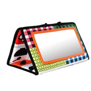 Miroir bébé pliable pour voiture attaché siège arrière motifs animaux mignons portable haute qualité développement bébé 02 ans