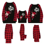 Ensemble pyjama de Noël famille adulte enfant confort doux style festif qualité premium coton polyester