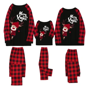 Ensemble pyjama de Noël famille adulte enfant confort doux style festif qualité premium coton polyester