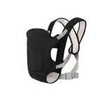 Portebébé épaules ajustables sécurité renforcée confort nouveauné portage ergonomique sac kangourou noir