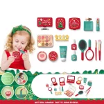 Kit maquillage enfants Noël jeu cosmétique simulation accessoires maquillage enfants filles cadeau Noël anniversaire jouet créatif pour filles 3 ans et plus