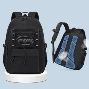 Sac à dos étanche pour bébé école voyage sac à dos femme style urbain ventilation dos compartiments multiples matériau résistant confortable portable 2024