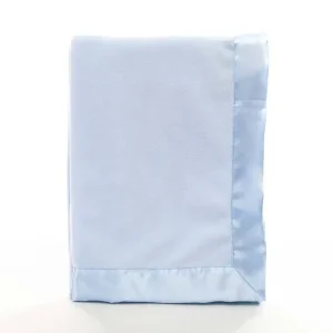 Décoration personnalisée en satin pour couverture bébé nom brodé cadeau naissance ou grossesse toucher doux et élégant