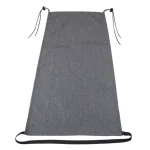 Tablier de protection solaire pour poussette bébé antiUV respirant imperméable style moderne ajustable matériau coton élasthanne noir et gris