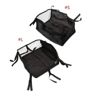 Sacs de rangement en tissu polyester sacs de stockage organisation tiroir placard valise sacs empilables portables fermeture glissante poignées latérales noir Sacs de rangement en tissu polyester sacs de stockage organisation tiroir placard valise sacs empilables portables fermeture glissante poignées latérales noir