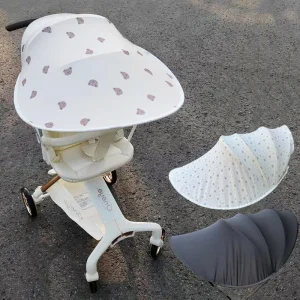 Paresoleil universel pour poussette bébé Protection UV Quinny 3 couleurs inclues Accessoires poussette modernes Étanche et confortable pour extérieur